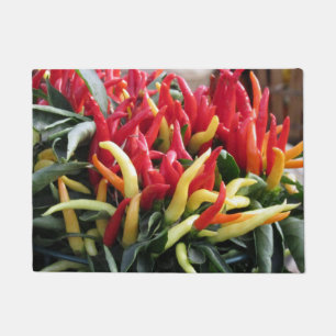 Chilli Peppers Door Mat