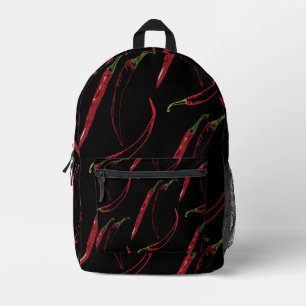 Chilli Peppers Hot Food Garden Plants  Printed Backpack