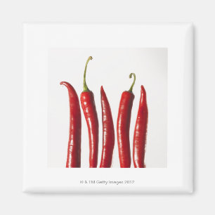 Chilli Peppers in a Row Magnet