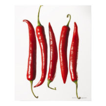 Chilli Peppers in a Row