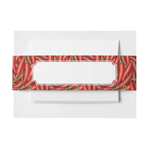 Chilli Peppers Invitation Belly Band