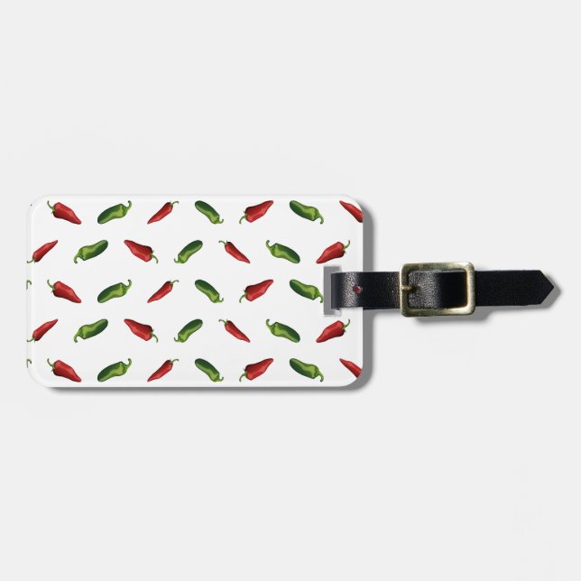 Chilli peppers luggage tag (Front Horizontal)
