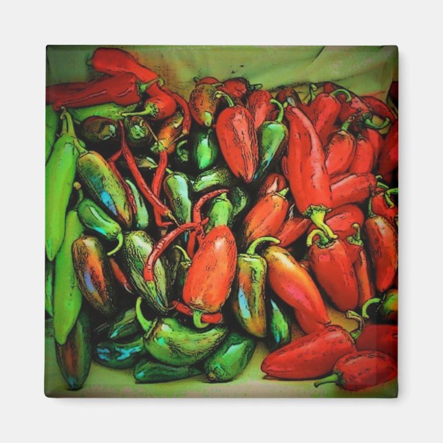 Chilli Peppers Magnet (Front)