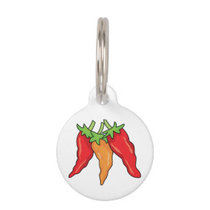 Chilli Peppers Pet Tag