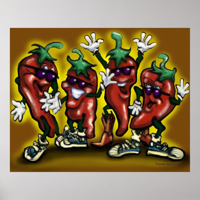 Chilli Peppers Poster (Front)