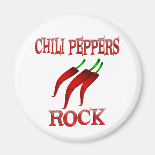 Chilli Peppers Rock Magnet
