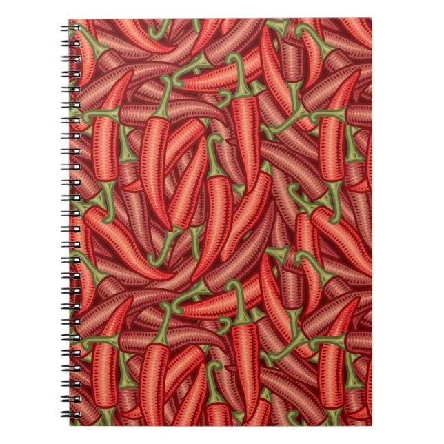 Chilli Peppers Spiral Notebook (Front)