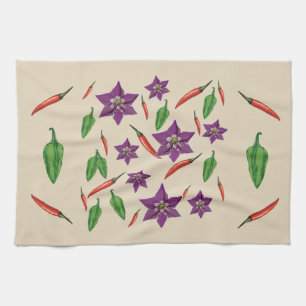 Chilli Peppers Tea Towel