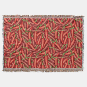 Chilli Peppers Throw Blanket