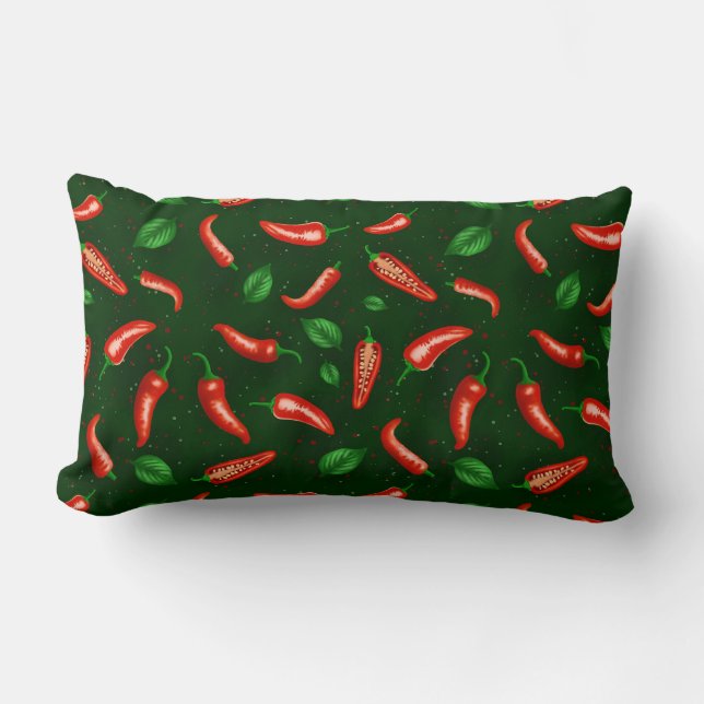 Chilli peppers Throw Pillow (Front)
