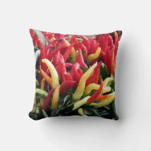 Chilli Peppers Throw Pillow