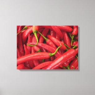 Chilli Peppers Wrapped Canvas