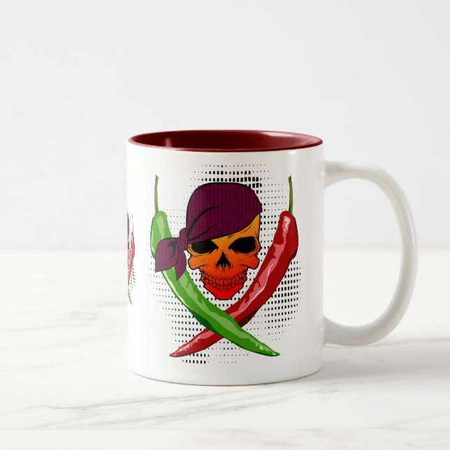 Chilli Pirate $18.95 Two Toned Coffee Mug (Right)