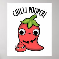 Chilli Poooper Funny Pepper Pun