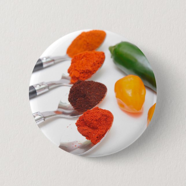 Chilli Powder 6 Cm Round Badge (Front)