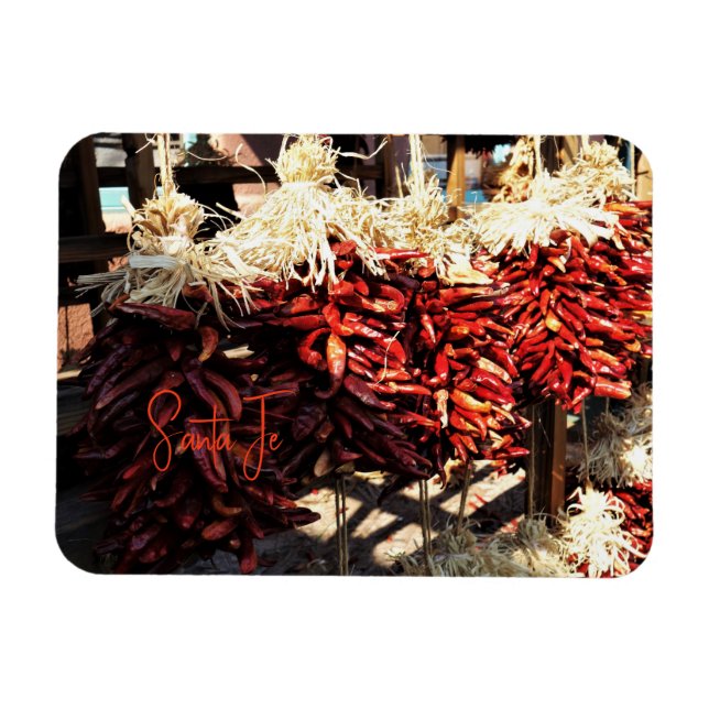 Chilli Ristras Santa Fe New Mexico Magnet (Horizontal)