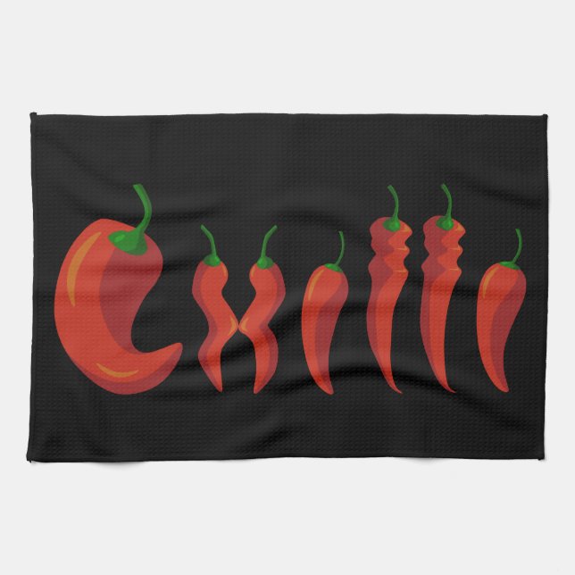 Chilli Tea Towel (Horizontal)