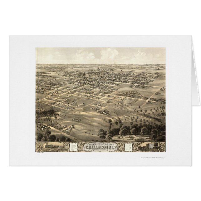 Chillicothe, MO Panoramic Map - 1869 (Front Horizontal)