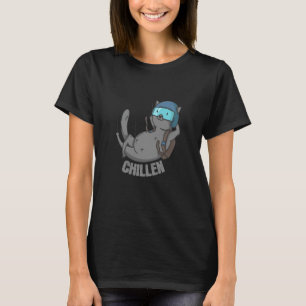Chillin Cat Skydiving T-Shirt