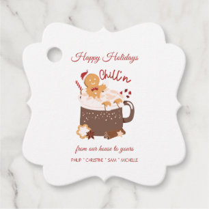 Chillin' Christmas Hot Chocolate and Gingerbread Favour Tags