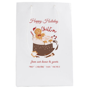 Chillin' Christmas Hot Chocolate and Gingerbread Medium Gift Bag