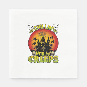 Chillin Creeps Haunted House Halloween Witches Sku Napkin