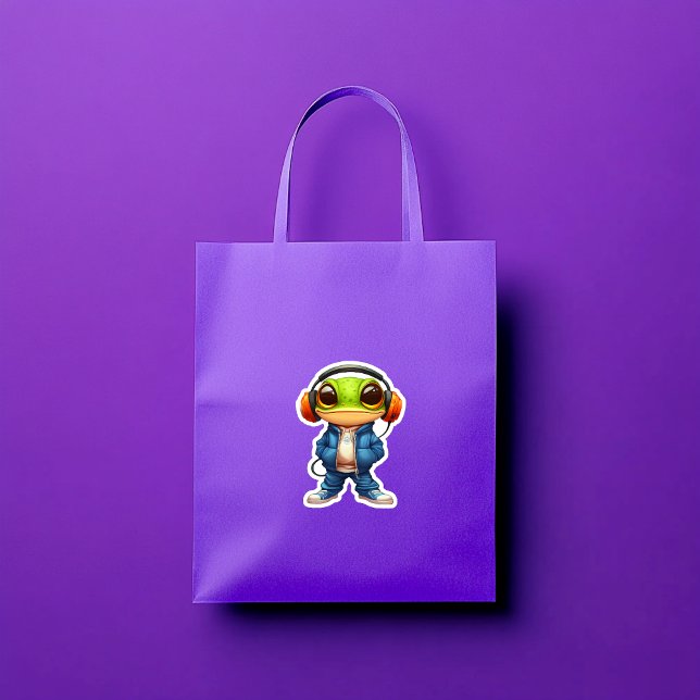 Chillin' Frog Vinyl Sticker (Creator Uploaded)