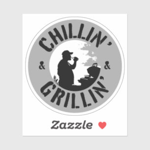 Chillin’ & Grillin’ Black Stamp