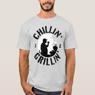 Chillin’ & Grillin’ Black Stamp T-Shirt