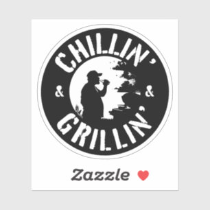 Chillin’ & Grillin’ White Stamp
