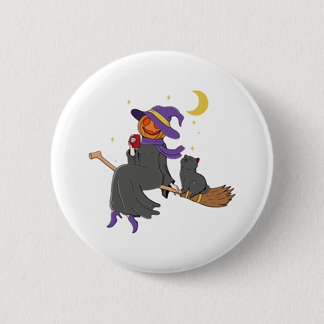 Chillin Halloween  6 Cm Round Badge (Front)