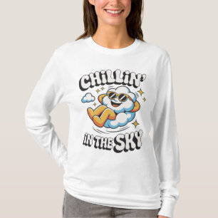 Chillin' in the Sky Retro Cloud Design for Summer  T-Shirt