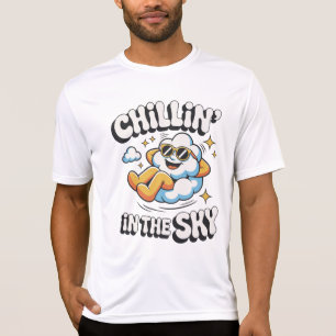 Chillin' in the Sky Retro Cloud Design for Summer T-Shirt