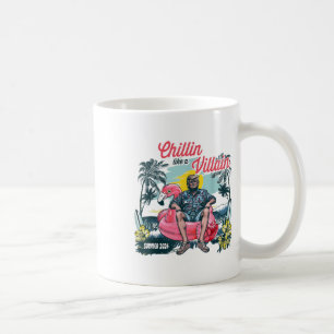 Chillin Like A Felon Beach Summer Funny Trump 2024 Coffee Mug