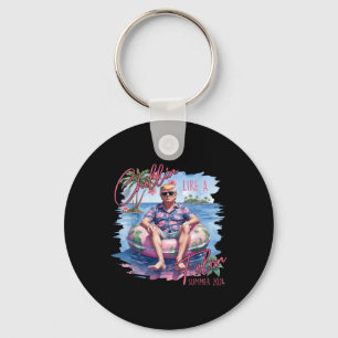 Chillin Like A Felon Funny Trump For President Sum Key Ring