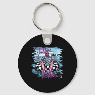 Chillin Like A Felon Funny Trump Summer 2024 _4  Key Ring