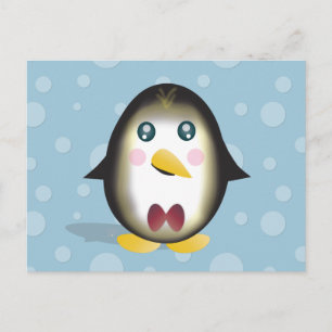Chillin' Penguin Horizontal Postcard
