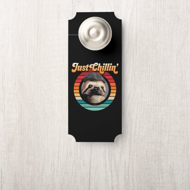 Chillin’ Sloth Door Hanger (On Knob)