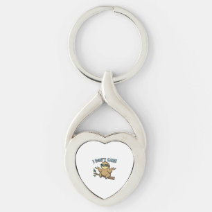 Chillin' Sloth I Don't Care Design Essential T-Shi Key Ring
