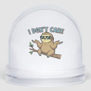 Chillin' Sloth I Don't Care Design Essential T-Shi Snowglobe