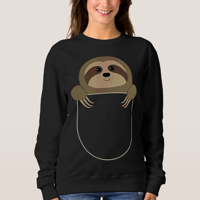 Chillin Sloth Pocket Sweatshirt (Front)