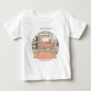 Chillin' with FRIENDS™ Cartoon 2 Baby T-Shirt