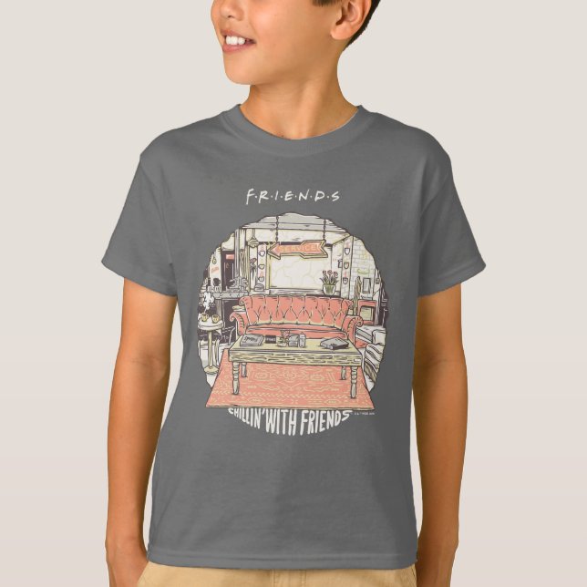Chillin' with FRIENDS™ Cartoon T-Shirt (Front)