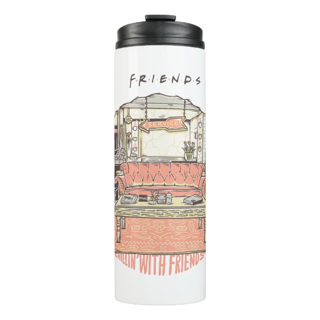 Chillin' with FRIENDS™ Cartoon Thermal Tumbler (Front)