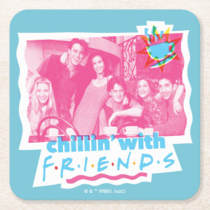 Chillin' with FRIENDS™ Square Paper Coaster