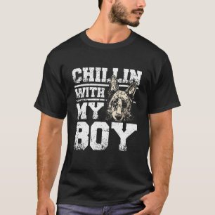 chillin with my boy german shepherd T-Shirt