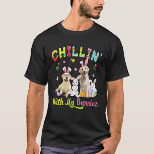 Chillin' With My Bunnies Cute Bunny Labrador Retri T-Shirt