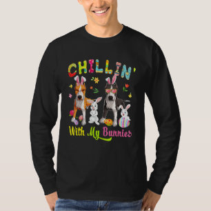 Chillin' With My Bunnies Cute Bunny Pit Bull Dogs T-Shirt