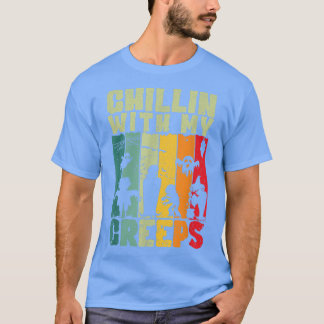 Chillin With My Creeps Vampire Halloween Monster G T-Shirt