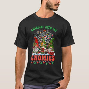 Chillin With My Gnomie Christmas Matching Family P T-Shirt